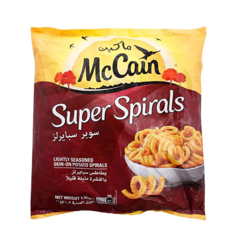 ماكين بطاطس سوبر سبيرالز متبلة بخفة 1.5 كجم